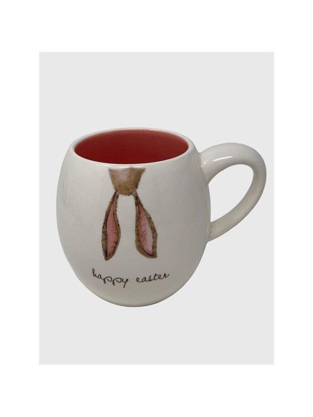 Rae Dunn EASTER Bunny Mug Rabbit Coffee Cup Ceramic New Kitchen Pink Holiday